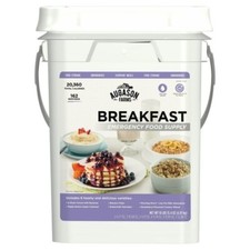 Breakfast Emergency Food Supply 4 Gal Pail 162 Servings Survival Storage Bucket