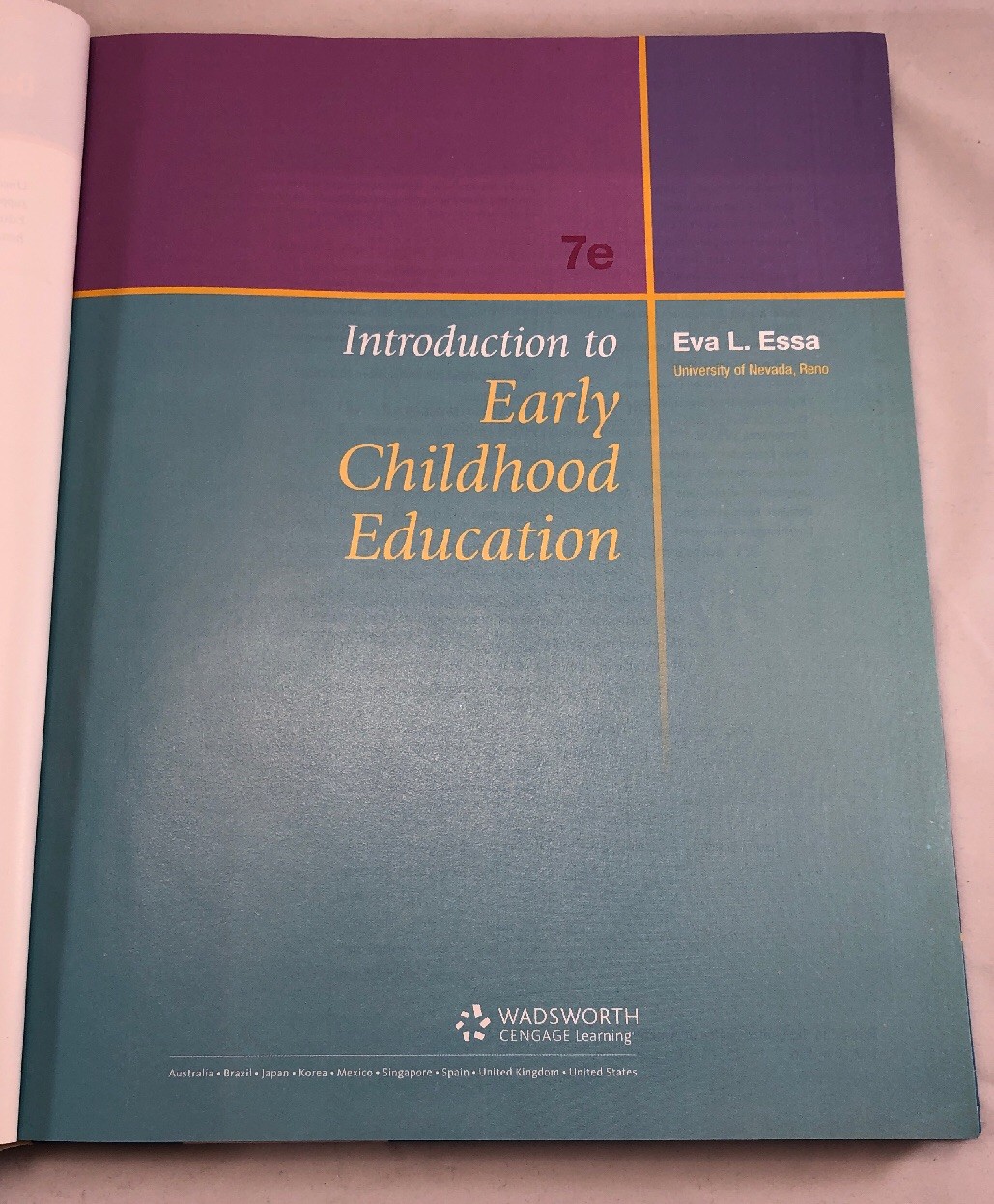 Introduction to Early Childhood Education 7th Edition by Eva L. Essa ...