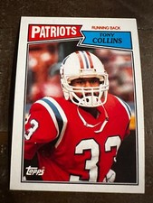 1987 Topps Football Card #99 Tony Collins, NE Patriots (J9)