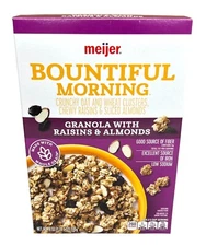 Meijer Bountiful Morning Granola Raisins & Almonds Cereal 18 oz
