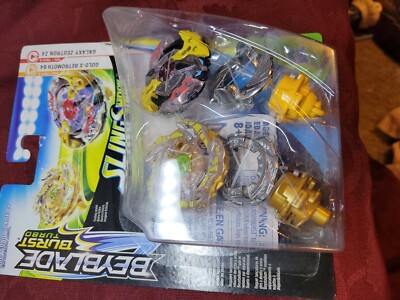 Beyblade BURST TURBO SLINGSHOT DUAL PACK NEW UNOPENED TORNADO GOLD-XMORE