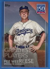 2019 Topps 150 Years of Baseball Greatest Players BLUE #GP-27 Pee Wee Reese