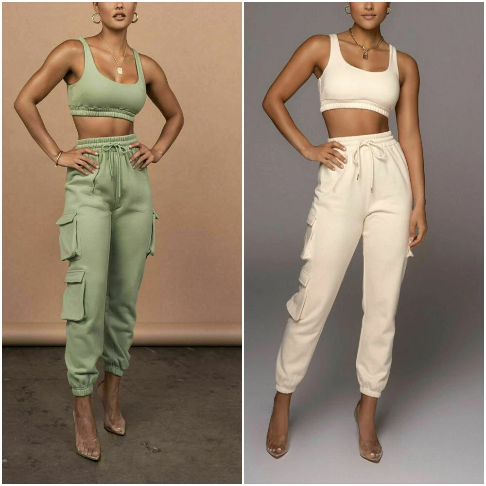 Cropped hotsell cargo joggers