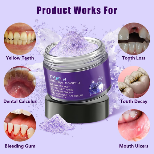 Polvere Minerale per Il Restauro Dei Denti,Teeth Restoration Mineral Powder, Pol - Foto 4 di 12