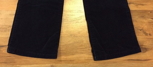 DKNY Dark Blue Pants Girls Size 5 Soft Velveteen Adjustable Waistband - Picture 3 of 11