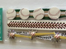 Jolees Boutique Embellishments Baseball Boys Sports Scrapbook 11.5 inch Craft