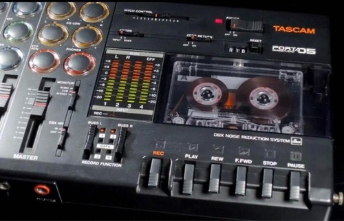 TASCAM Porta 05 Ministudio 4-Track Cassette Recorder Tested & Working F/S