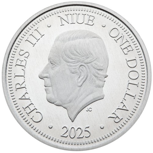 2025 Jurassic Park PNC $1 Coloured Niue 10g Silver Bullion coin -postmark20/5/25 - Imagen 5 de 5