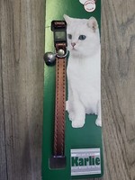 Katzen Halsband,Glocke, Sicherheitsverschluss,Karlie,Kunstleder,Bronze, Halsband
