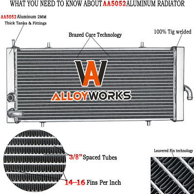 1241115 Aluminum Auxiliary Radiator For 2017-2020 Polaris RZR XP XP4 TURBO