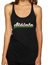 Slainte Vintage Irish Wordmark Tri-Blend Racerback Tank Top