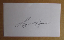 LOU NANNE SIGNED AUTOGRAPH 3X5 INDEX CARD NHL 1967-68 MINNESOTA NORTH STARS