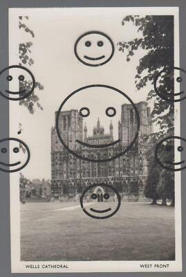 2050Q AK Ansichtskarte Wells Cathedral  West Front  England  Großbritannien