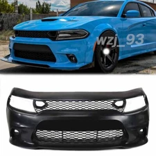 Fit For 2015-2022 Dodge Charger SRT Hellcat Style Front Bumper Full Body Kit