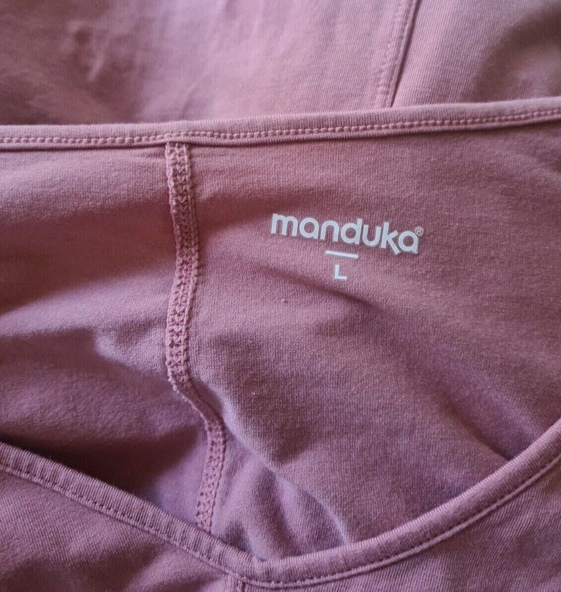manduka crop top 3/4 dolman sleeve stretch shirt