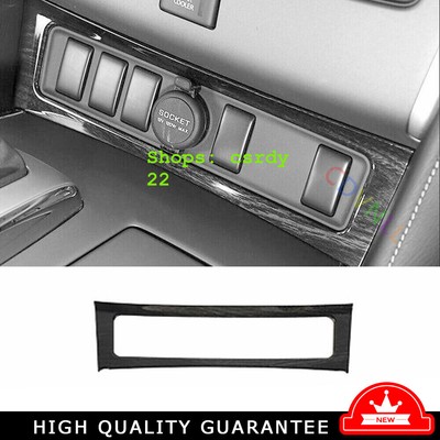 Console Cigarette Lighter Panel For Nissan Armada Y62 2017-2020 Black Wood Grain