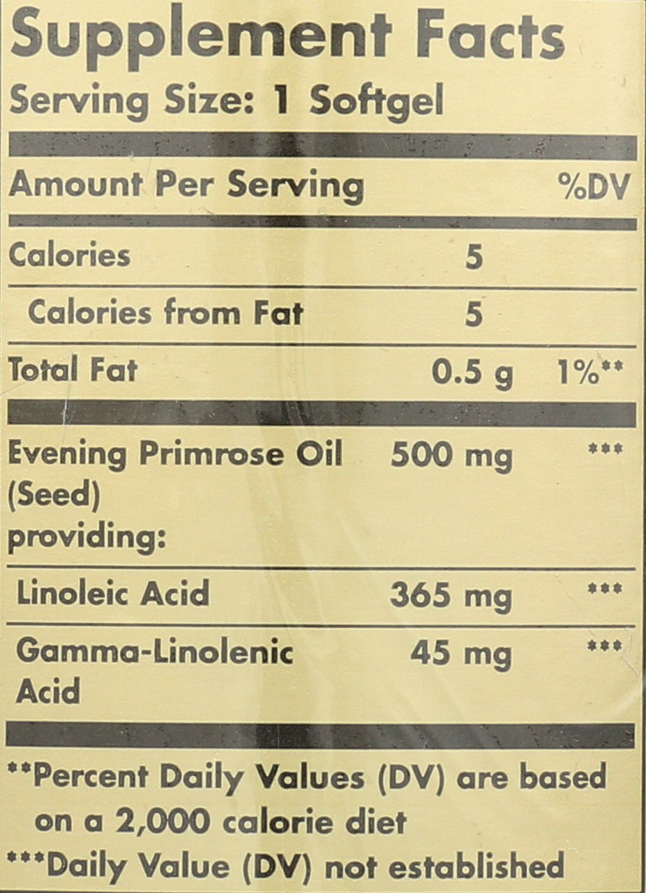 Solgar Evening Primrose Oil 500mg 180 Softgels