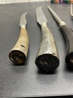 Meat Carving Forks Knifes  stag horn handles Rustic 5 piece vintage — photo 4