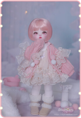 1/6 BJD Doll Girl Hand-painted Face Makeup Eye Resin Ball Joint Puppe