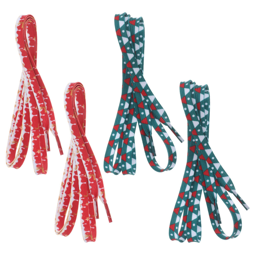 APL 2 Paia Lacci Sportivi per Sneakers Natale Piatti Lacci di Ricambio per