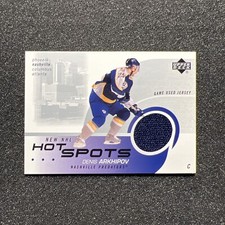 2002-03 Upper Deck DENIS ARKHIPOV #HS-DA Hot Spots JERSEY - PREDATORS