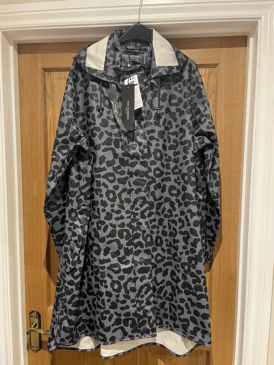 Ilse Jacobsen Hornbæk Womens UK 6 EU 34 Leopard Longline Raincoat - BNWT  £209 | eBay