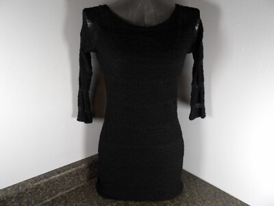 Forever 21 Dress Semi Formal Medium Black Lace Long Sleeve Dress | eBay