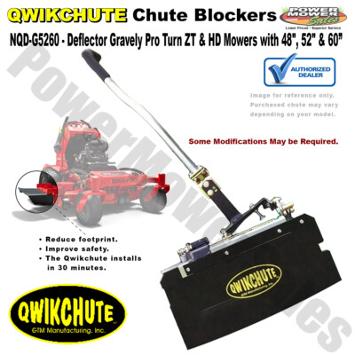 Qwikchute Deflector for Gravely Pro Turn ZT & HD 48