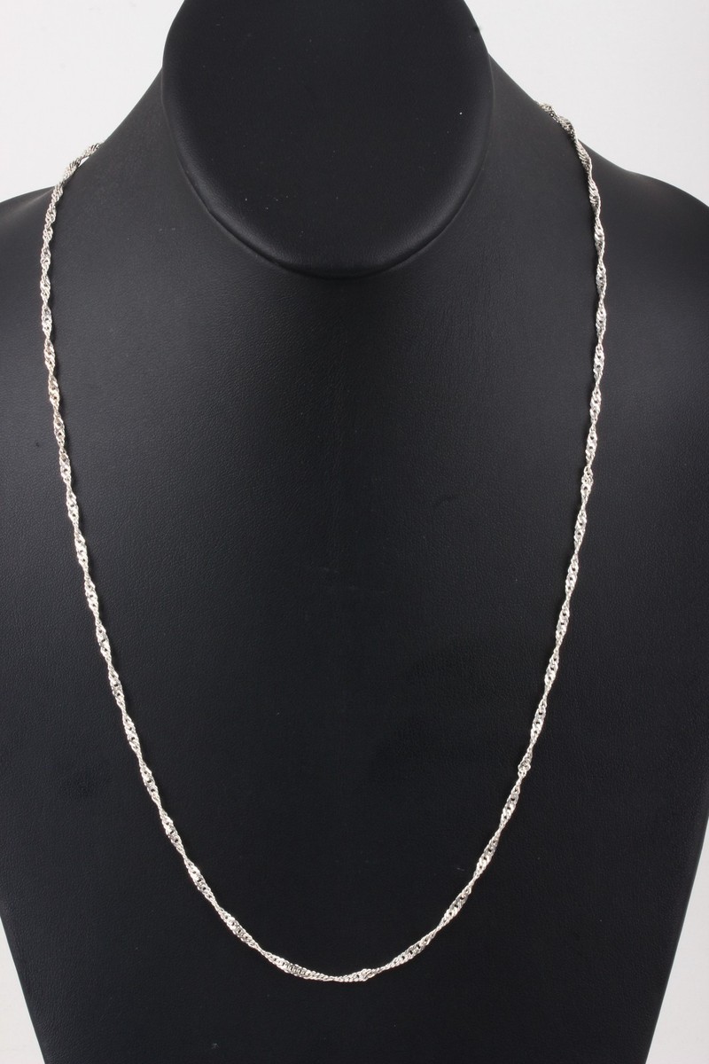 ネックレス・ペンダント ROMANTINUER SN82 NECKLACE SILVER RIBBON STRING 925 Sterling Silver Vintage La Santa Muerte Necklace For