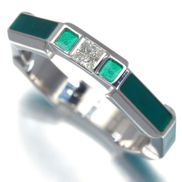 Auth GUCCI Ring Link To Love Diamond US4.75 18K 750 White Auth GUCCI Ring Link To Love Diamond US4.75 18K 750 White