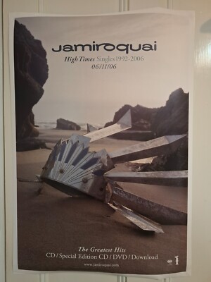Jamiroquai-High Times Shop Promotion POSTER ORIGINAL 19 x27,5''. Top Zustand