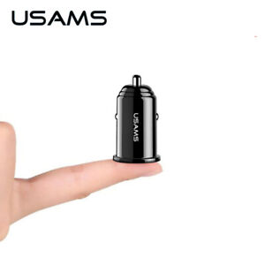 USAMS Universal 2 Porta USB Smart 3.1A Ricarica rapida ricarica Mini Auto potenziato