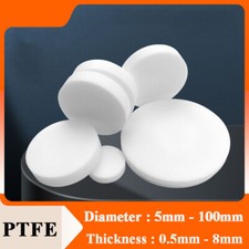 Solide Rund PTFE Platte Wei&szlig; Kunststoff Ronde Scheibe Platte Scheiben &Phi;5mm-100mm