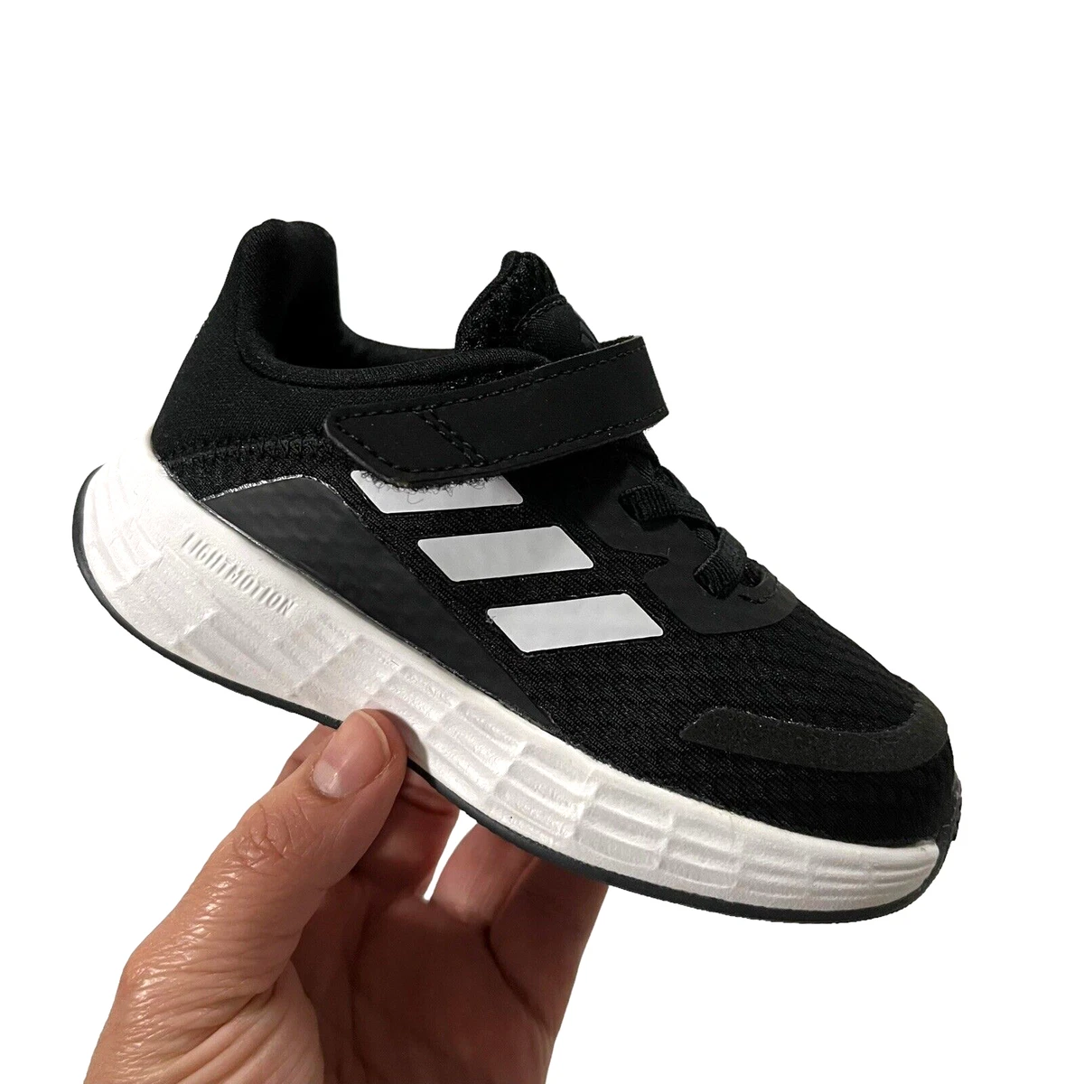 Adidas Toddler Boys Sneaker Size Black White Lightweight &amp; Comfortable eBay