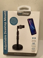 MaxCharge Adjustable Desktop Mount Cellphone Holder 360 Degree Rotation New