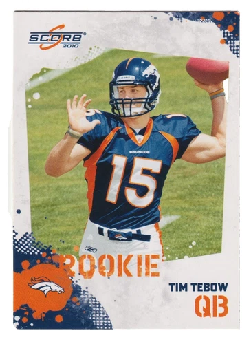 Tim Tebow Football SCORE Sports Trading Cards