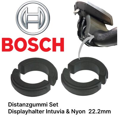 Bosch Ebike Lenker Distanzgummi-Set Displayhalter 22,2mm für Intuvia und Nyon 