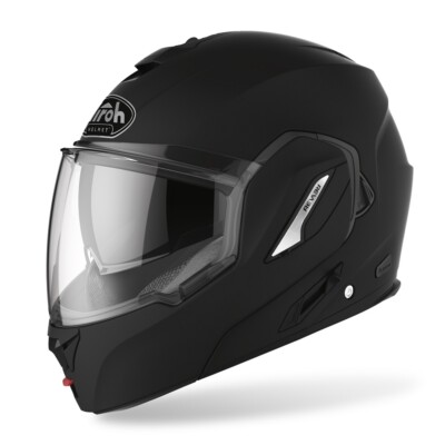 Airoh Rev 19 Black Matte Reversible Modular Open Face Motorcycle Helmet Size XL