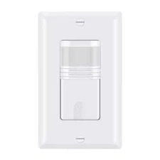 ECOELER 3 Way Motion Sensor Light Switches for Indoor Adjustable Sensitivity 1Pk