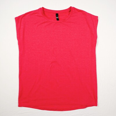 KYODAN Damen Shirt Gr. M Rosa Ärmellos Top Rundhals Sport Yoga Oberteil