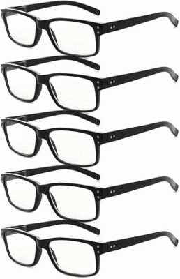 Lectura De Lentes 5 Paquete Para Hombres Bisagras De Primavera Lectores Clasicos