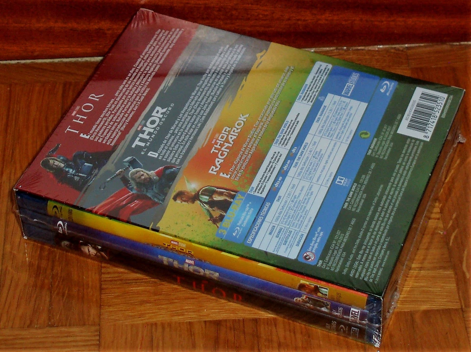THOR TRILOGIA 3 PELICULAS 3 BLU-RAY NUEVO PRECINTADO AVENTURAS (SIN ABRIR) R2 - Imagen 4 de 4