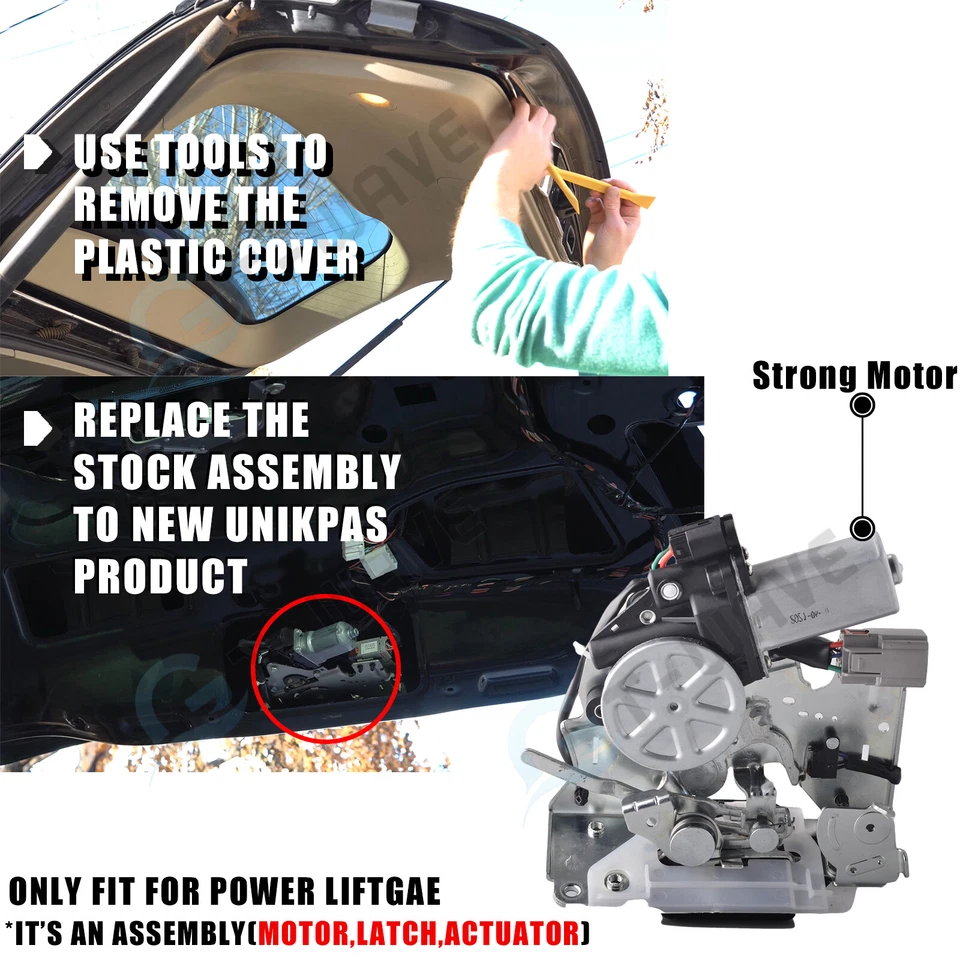 Power Tailgate Lock Latch Actuator W/Motor for 2011-2020 Jeep Grand Cherokee - Image 2 of 4