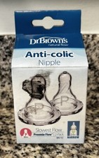 Dr. Brown's - Anti-colic Level P Silicon Nipples Preemie 0m+ - 2 Pack