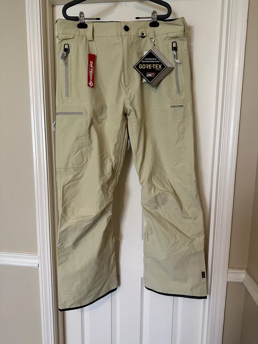 Volcom Stone Stretch Gore-tex Khaki Mens Size Large Snowboard NWT (Retail  $295)