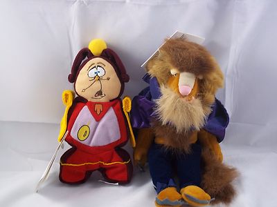 NEW DISNEY STORE BEANIE FROM BEAUTY AND THE BEAST SET COGSWORTH WITH TAGS HTF