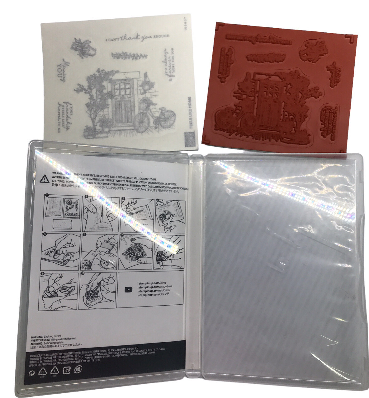 Stampin Up FEELS LIKE HOME Rubber Cling Stamp Set Sale-A-Bration New | eBay