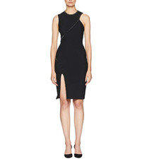 Versace Collection Stud and Slit Dress Black 46 (US 10)