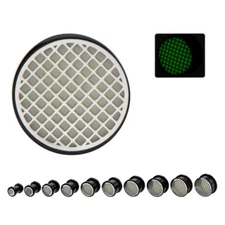 PAIR-Grid Cutout Glow in the Dark Acrylic Screw On Ear Plugs 14mm/9/16" Gauge