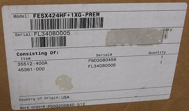 NEW Brocade  FastIron Edge X FESX424HF+1XG-PREM Switch NEW Sealed - Image 2 of 2